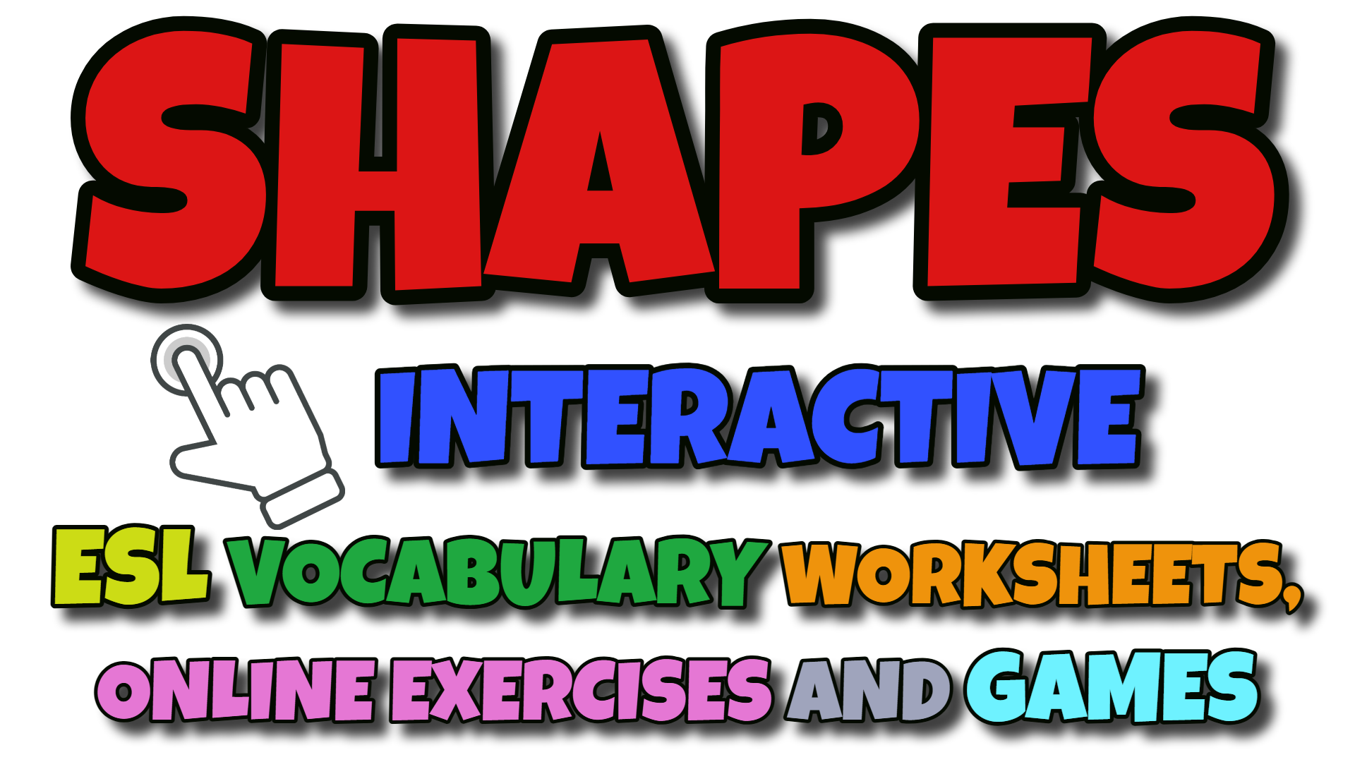 Shapes ESL Interactive Vocabulary Worksheets