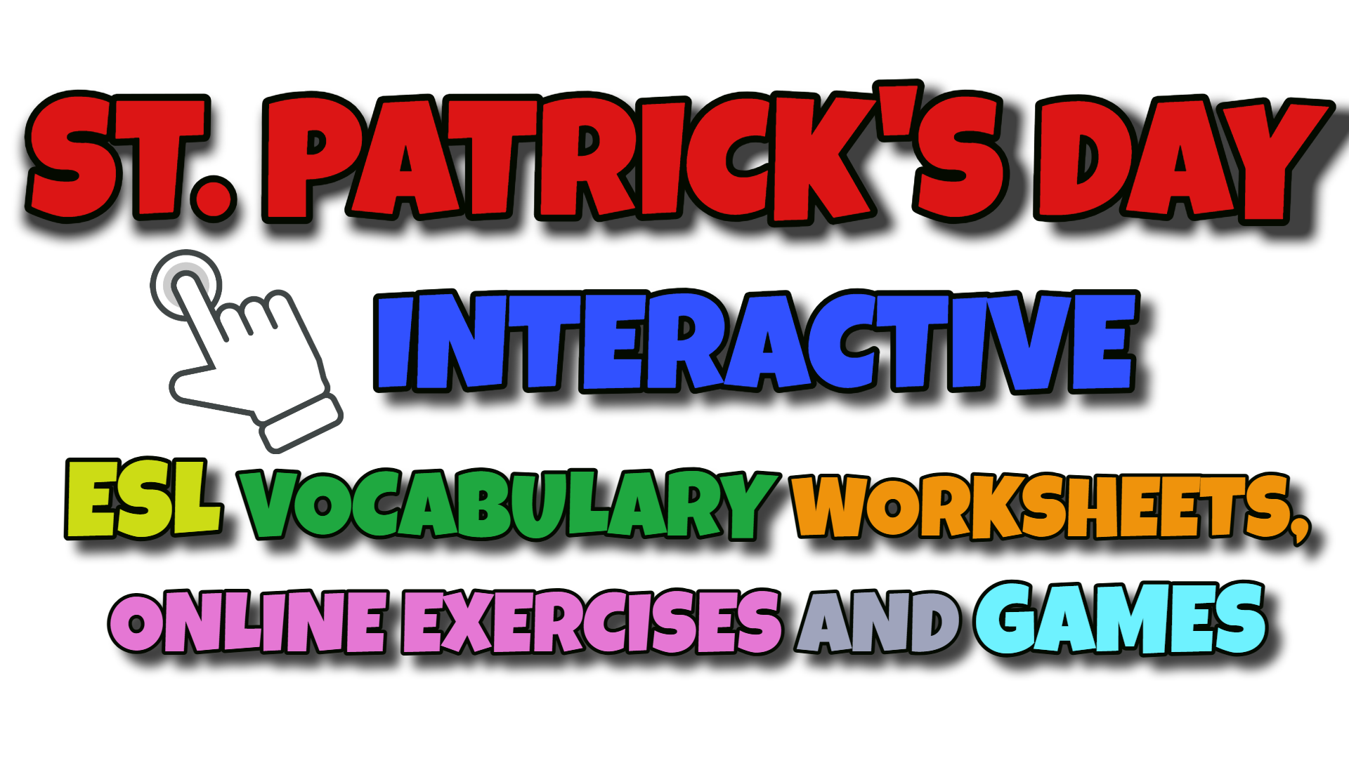 St. Patrick's Day ESL Interactive Vocabulary Worksheets