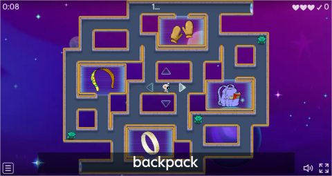 Accessories ESL Vocabulary Maze Chase Game