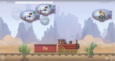 Action Verbs ESL Vocabulary Balloon Pop Game