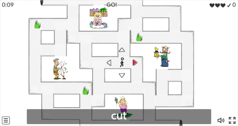 Action Verbs ESL Vocabulary Maze Chase Game
