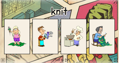 Action Verbs ESL Interactive Vocabulary Quiz