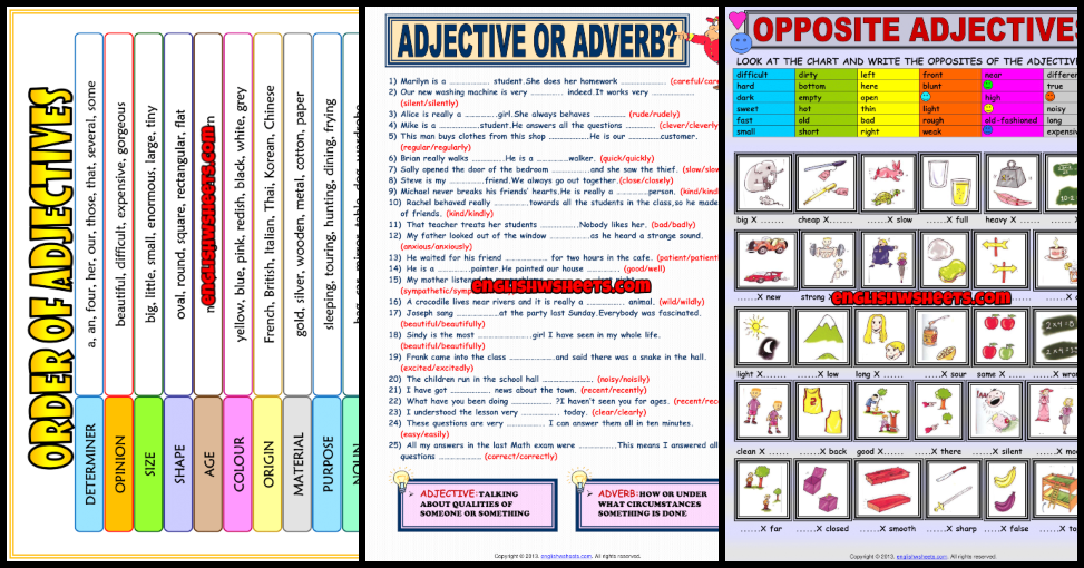 adjectives-esl-printable-worksheets-and-exercises