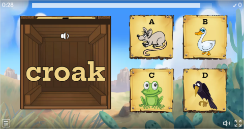 Animal Sounds ESL Interactive Open The Box Worksheet