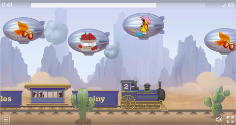 Autumn ESL Vocabulary Balloon Pop Game