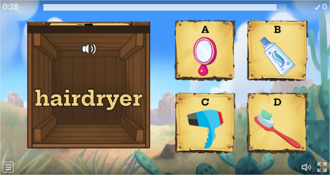 Bathroom Objects Interactive Open The Box Worksheet