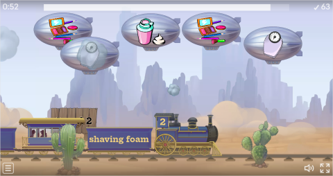 Bathroom Objects ESL Vocabulary Balloon Pop Game