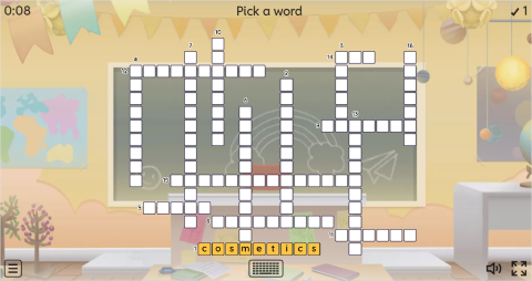 Bathroom Objects ESL Interactive Crossword Puzzle