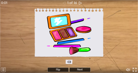 Bathroom Objects ESL Interactive Vocabulary Flashcards