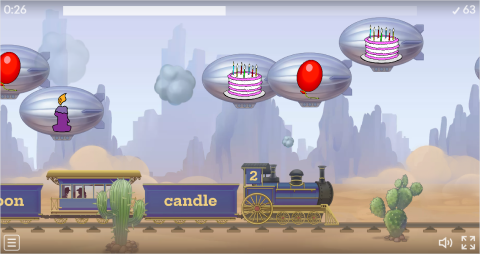 Birthdays ESL Vocabulary Balloon Pop Game