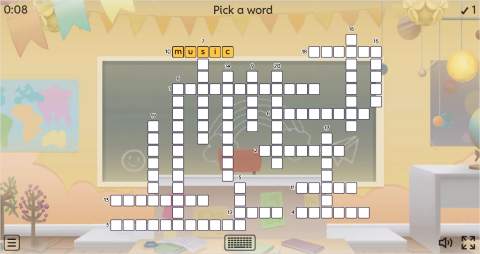 Birthdays Vocabulary ESL Interactive Crossword Puzzle