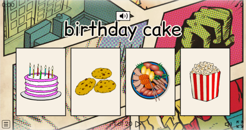 Birthdays ESL Interactive Vocabulary Quiz