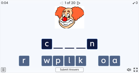 Birthdays ESL Interactive Spell The Word Worksheet