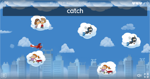 Body Movement Verbs ESL Vocabulary Airplane Game