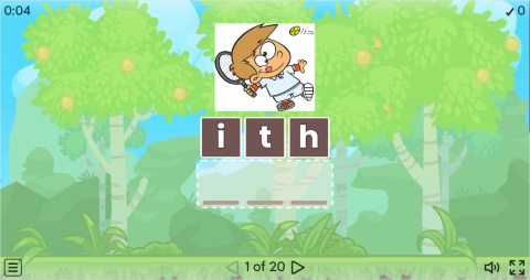 Body Movement Verbs ESL Interactive Anagram