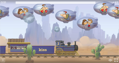 Body Movement Verbs ESL Vocabulary Balloon Pop Game