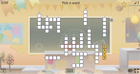 Body Movement Verbs ESL Interactive Crossword Puzzle