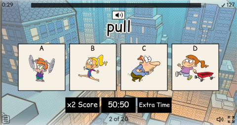 Body Movement Verbs Interactive Vocabulary Quiz Show