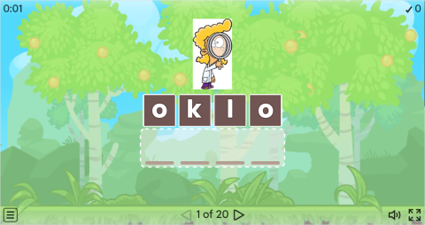 Body Movement Verbs ESL Interactive Anagram