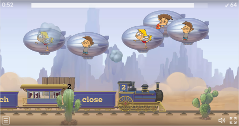 Body Movement Verbs ESL Vocabulary Balloon Pop Game