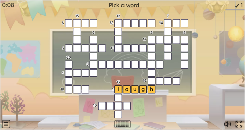 Body Movement Verbs ESL Interactive Crossword Puzzle