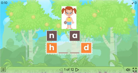 Body Parts Vocabulary ESL Interactive Anagram