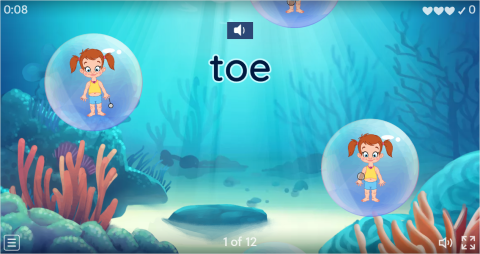 Body Parts ESL Vocabulary Flying Fruit Game