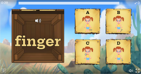 Body Parts ESL Interactive Open The Box Worksheet