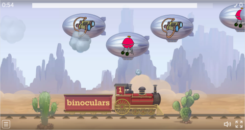 Camping ESL Vocabulary Balloon Pop Game