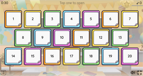 Camping ESL Interactive Open The Box Worksheet