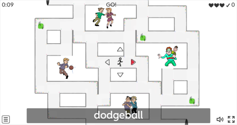 Children Games ESL Vocabulary Maze Chase Game