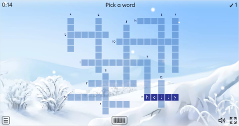 Christmas ESL Interactive Crossword Puzzle