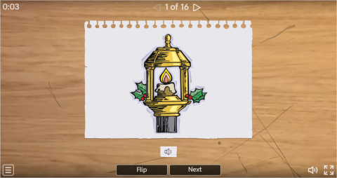 Christmas ESL Interactive Vocabulary Flashcards