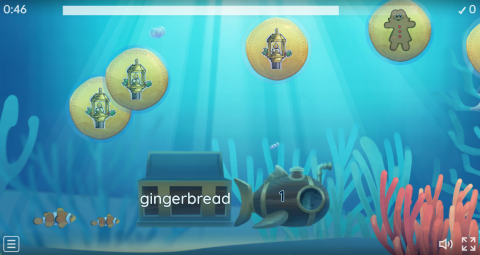 Christmas ESL Interactive Balloon Pop Worksheet 2