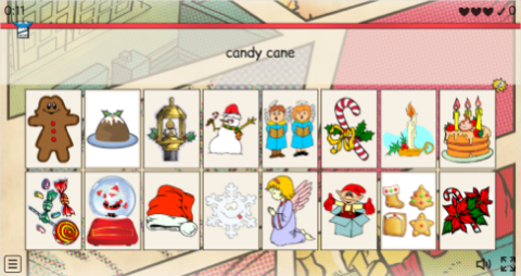 Christmas ESL Interactive Find The Match Worksheet 2