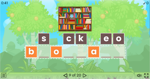 Classroom Objects Vocabulary ESL Interactive Anagram