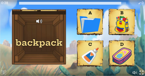 Classroom Objects Interactive Open The Box Worksheet