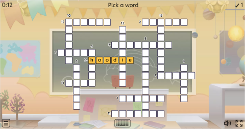 Clothes ESL Interactive Crossword Puzzle