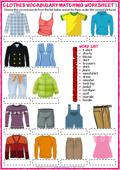 My clothes exercises AND FLASHCARDS TOO ! (2 pages) - ESL worksheet by  soasiglem