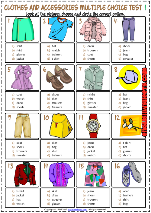 clothes-and-accessories-esl-printable-multiple-choice-tests