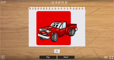 Colours ESL Interactive Vocabulary Flashcards