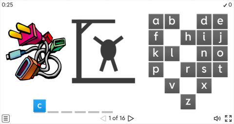 Computer Parts ESL Interactive Hangman Game