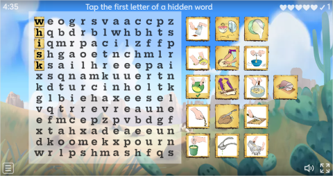 Cooking Verbs ESL Interactive Wordsearch Puzzle