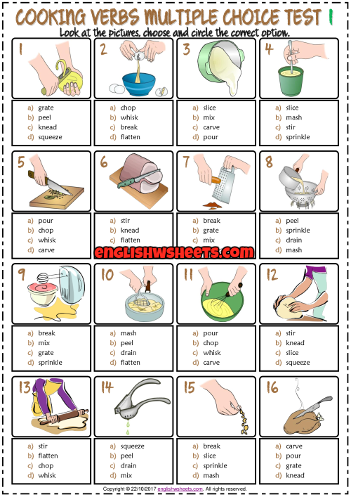 cooking-verbs-esl-printable-multiple-choice-tests-for-kids