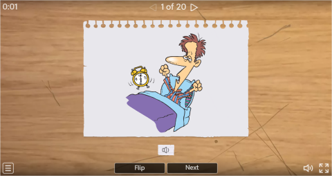 Daily Routines ESL Interactive Vocabulary Flashcards