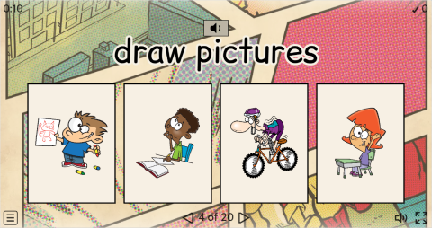 Daily Routines ESL Interactive Vocabulary Quiz