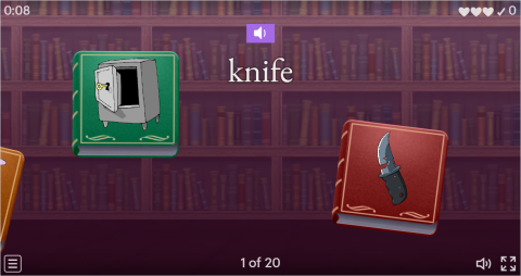 Detective Stories ESL Vocabulary Flying Fruit Game