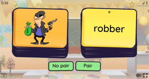 Detective Stories ESL Pair or No Pair Worksheet