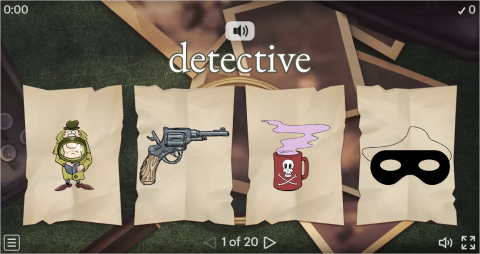 Detective Stories ESL Interactive Vocabulary Quiz