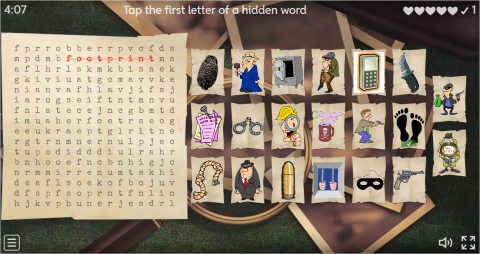 Detective Stories ESL Interactive Vocabulary Worksheets